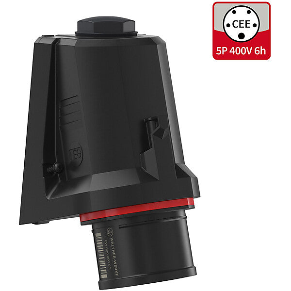 WALTHER-WERKE CEE NEO Wandgerätestecker schräg 16A5P6h IP54 FW710506SK